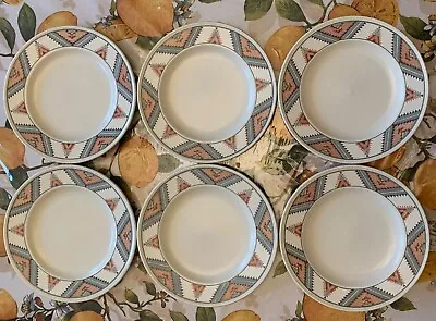 MIKASA Intaglio CAC24 SANTA FE 6 3/4  Bread & Butter Plates . Lot Of 6. • $29.99