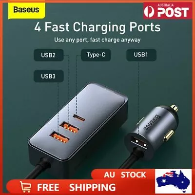 Baseus 120W Car Charger USB Type-C PPS Quick Charging For Iphone Samsung Huawei • $34.99