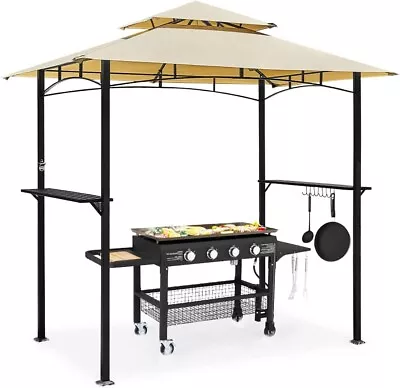 8' X 5' Outdoor Grill Gazebo 2- Tier BBQ Gazebo Shelter For Backyard  • $129.99