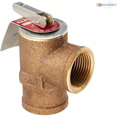 3/4 Inch Bronze Boiler Pressure Relief Valve - Durable Female Inlet - 30 PSI • $36.98