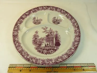Victoria Violet Church Pre WWII 10 5/8 Grill Plate Czecho-Sloviakia  Thumb Dips • $18
