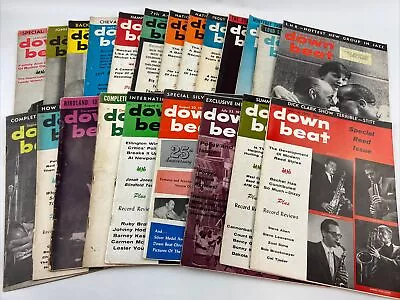 Vintage Down Beat Music Magazine Lot Of 22 All From 1959! • $69.99