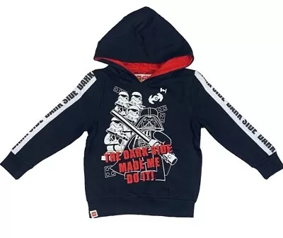£8.99 • Buy Boys Official Star Wars Darth Vader Hooded Jumper Hoodie Ages 4 6 7 8 9 10