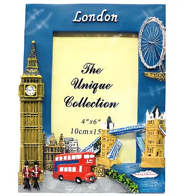 Photo Frame  3D London Tower Bridge Bus Big Ben 4” X 6” Photo Size Souvenir Gift • £9.99