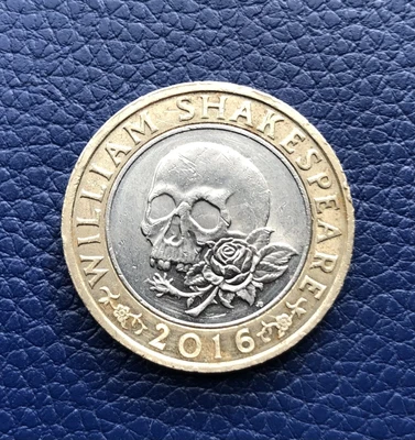 £150 • Buy William Shakespeare £2 Pound Coin - Skull & Rose RARE.Circulated
