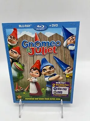 Gnomeo  Juliet (Blu-ray/DVD 2011 2-Disc Set) W Slipcover Elton John Emily Blunt • $12.88