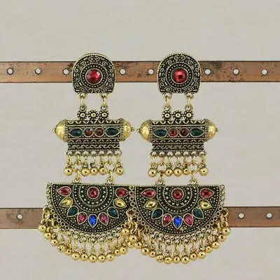 $9.38 • Buy Indian Vintage Bollywood Gypsy Ethnic Boho Jhumka Earrings For Women And Girls