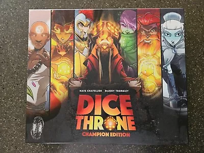 Dice Throne Champion Edition. Rare 1st Edition 100% Complete 2-6 Players • £16.22