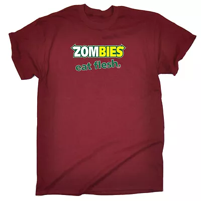 Zombies Eat Flesh - Mens Funny Novelty Tee Top Shirts T Shirt T-Shirt Tshirts • £12.95