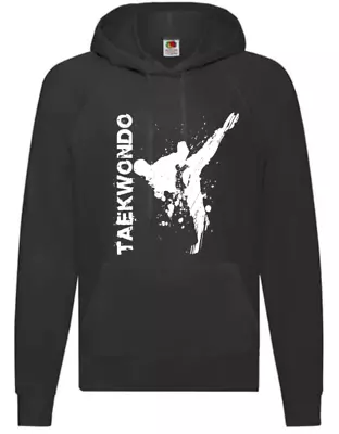 TAEKWONDO Hoodie Martial Arts Black Hooded Top Children Adults New Sport • $21.76