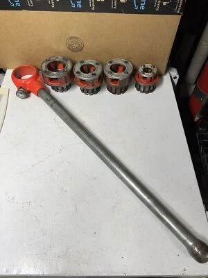 $159.99 • Buy Ridgid 111-R Ratchet & Die Set 4 Pc Set 3/8- 1 1/4 Painted Ratchet Wow! 🔥