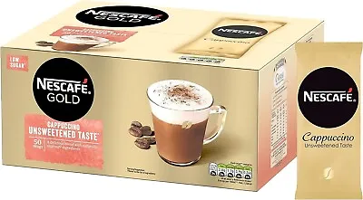 NESCAFÉ Gold Cappuccino Unsweetened Taste Instant Coffee Sachets - 50 X 14.2g • £10.59