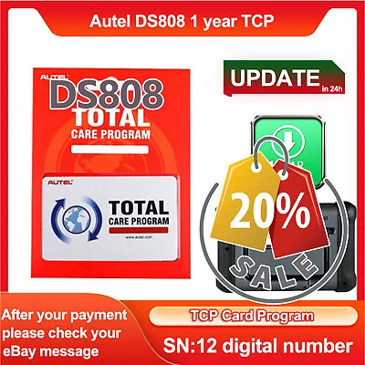 Original Autel MaxiDAS DS808 One Year Update Service (Subscription) • $229.99