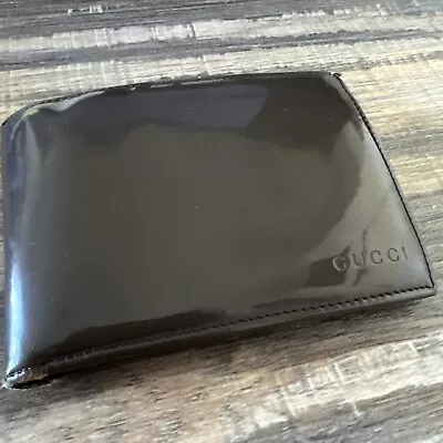 Vintage Men’s Gucci Leather Wallet Bifold Brown Good Used Condition • $79