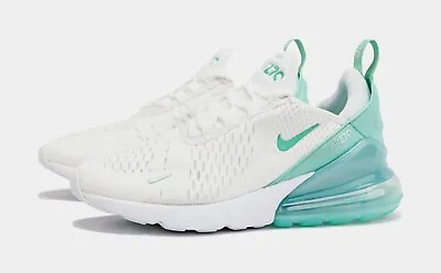 Nike Air Max 270 Womens Kids Sneakers US Size GS 5Y (6.5W) Jade/White Shoes New✅ • $179.95