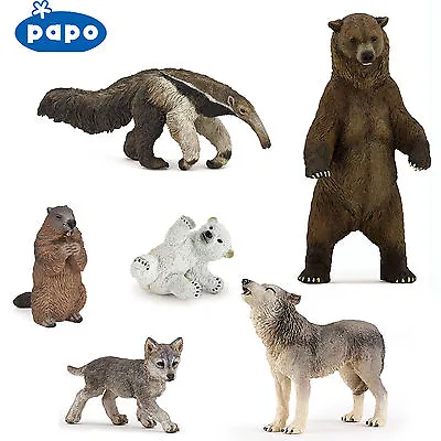 £3.29 • Buy PAPO Wild Animal Kingdom AMERICAS - Choice Of 35 Animals Inc Wolves With Tags