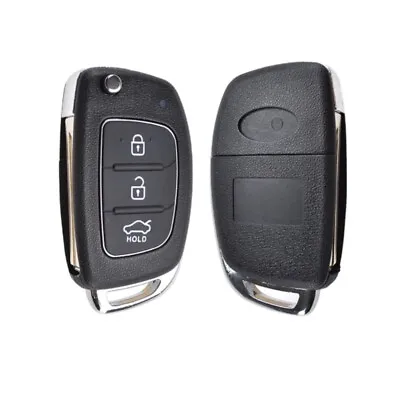 $7.86 • Buy For Hyundai Santa Fe IX I20 I30 Button Flip Key Remote Silicone Case/Shell Blank