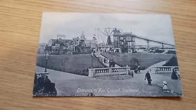 Entrance To The Fairground Southport. Posted Postcard Valentine's  74980 • £2.99