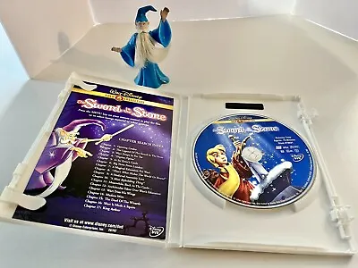 Walt Disney “The Sword In The Stone” Merlin Figurine & A Gold Collection DVD • $18