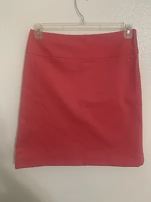 Merona Lined Career Pencil Skirt Size 2 Side Zip Pink • $9.99