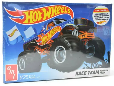 AMT  Hot Wheels  Race Team Monster Truck 1:25 Scale Plastic Model Car Kit 1256 • $31.99