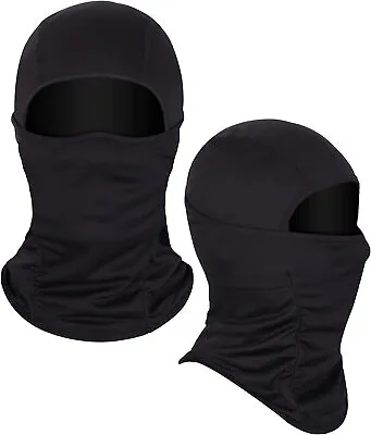 Balaclava Face Mask Cooling Neck Gaiter Shiesty Mask UV Protector Ski Hood Black • $8.98