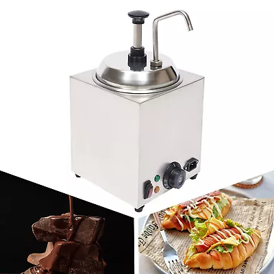 800W 2.5L Stainless Nacho Cheese Dispenser Electric Cheese Warmer Machine • $161.50