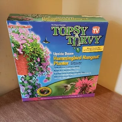 Topsy Turvy Upside Down Hummingbird Hangout Planter As Seen On TV NEW  • $12.99