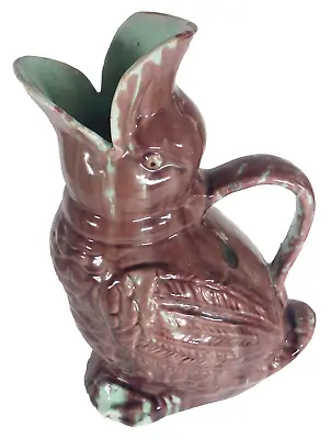 Antique Majolica Gluggle Jug Duck Pitcher Extremely Rare 1800s • $60
