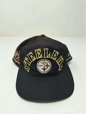 Pittsburgh Steelers Hat Snapback Vintage 90s Annco 4 Time Super Bowl Champs • $25