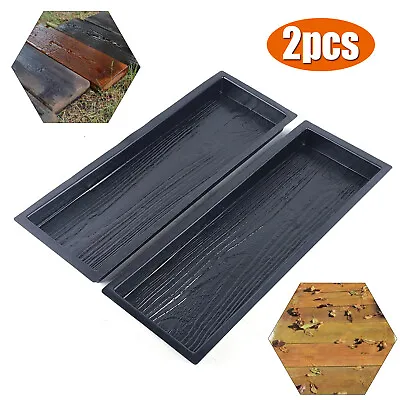 3D Wooden Board Molds Concrete Wall Mold Garden Stepping Stone Pavement Mold • $17.10