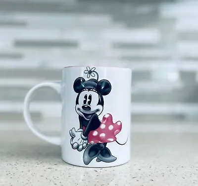 Disney Jerry Leigh Minnie Mouse White & Pink Ceramic Coffee Mug Travel Tea Cup • $6.99