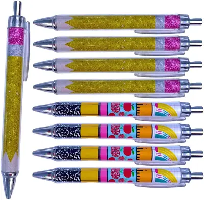8 PC Teacher Ballpoint Pens Teachers Appreciation Pen; Best Cool Cute Ballpoint  • $8.99
