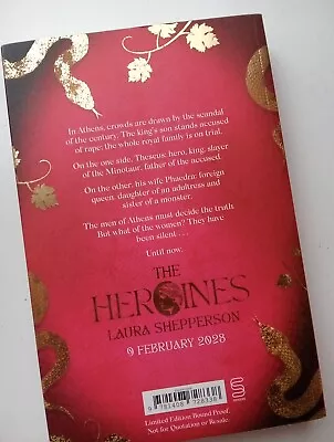 Laura Shepperson The Heroines Uncorrected Proof Paperback Signed Limited Edition • £19.99