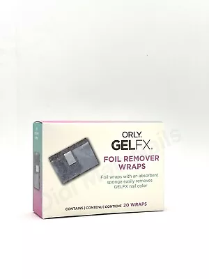 ORLY GELFX Nail - FOIL REMOVER WRAP - 20 Wraps/Pack  • $8.99