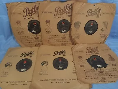 Lot Of 6 Antique Pathe 78 RPM Records 20398 30329 22459 20195 40162 And 30210 • $4.95