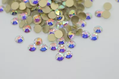 50 Gross Glass Crystal AB Non Hotfix Flatback Rhinestones Ss3 To Ss30 Nail Art   • $8.01