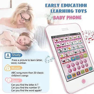$11.99 • Buy Kids Learning Pad Educational Toys For Number Words Game Toys Fun Phone Battery