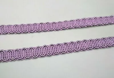 Mauve Gimp Edging Trim 1.3cm X 3.5m -Costumes Lampshades Upholstery Craft Dance • £5.99