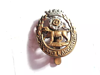 WW1 York And Lancaster Regiment Cap Badge Bi-Metal Slider • £9.99