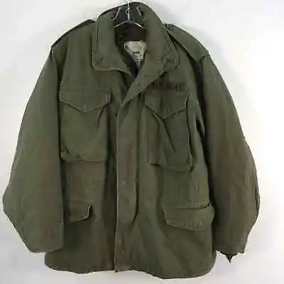 VTG US Army OG 107 M65 Sage Green Cold Weather Field Jacket W/ Liner Men S Short • $159.96