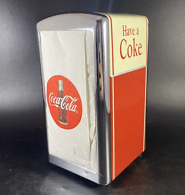 Official Coca-Cola Coke Tissue Dispenser Diner Retro 1992. W Original Napkins • £19.99