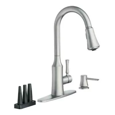 Moen Venango Single-Handle Pull-Down Sprayer Kitchen Faucet  87113SRS • $142.49