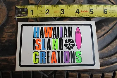 HIC HAWAIIAN ISLAND CREATIONS Surfboards Neon Vintage 80's Surfing STICKER • $17