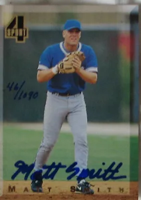 1994 Classic 4 Sport Original Autograph 46/1090 Matt Smith Card 15 Other Cards • $19.99