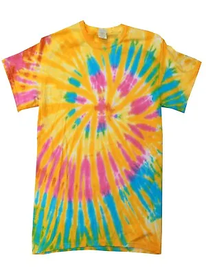 Tie Dye T-Shirts Multi-Color Adult XL 100% Cotton Colortone • $12.30