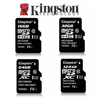Micro SD Card 32G 64G 128G 16G Kingston Canvas Select Plus Class10 Memory 100Mbs • $15.95