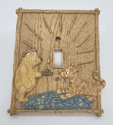 Disney Charpente Classic Winnie The Pooh Tigger Ceramic Light Switch Plate Cover • $12.99