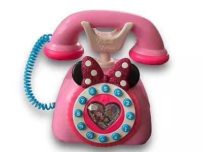 Disney Minnie Mouse Pink Telephone 7  Happy Helpers Talking Phone - Works • $9