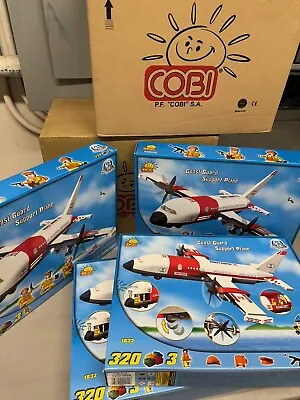 4pc Case Pack COBI Bricks Coast Guard C-130 Plane Building Kit 1832 W/ 3 Figures • $134.87